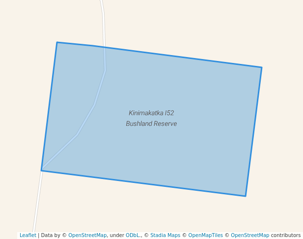 walking in Kinimakatka I52 Bushland Reserve map in Nhill