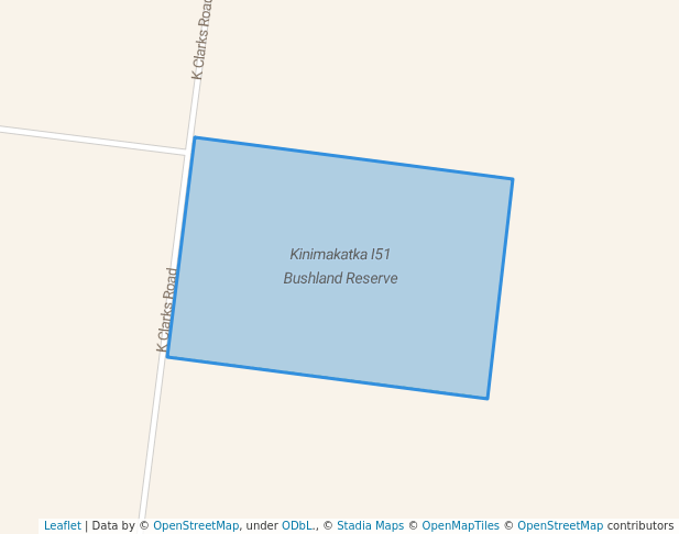 walking in Kinimakatka I51 Bushland Reserve map in Nhill