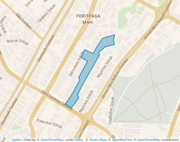 walking in Nene Hatun Parkı map in Konya