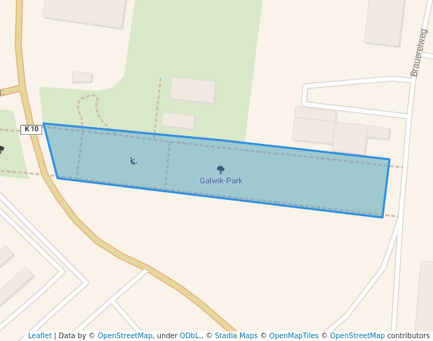 walking in Galwik-Park map in Flensburg