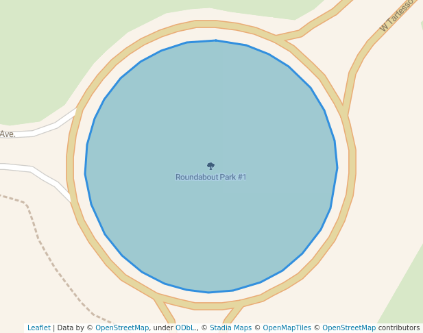 walking in Roundabout Park #1 map in Buckeye