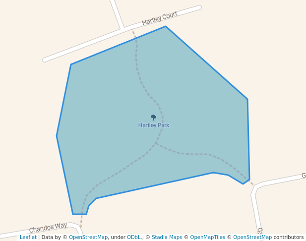 Hartley Park in Greenwood | Map and Routes