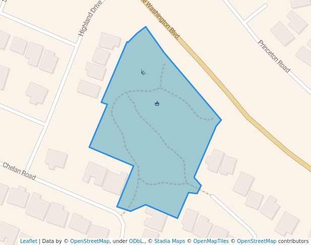 walking in Emile "Whitey" Boisclair Park map in West Sacramento