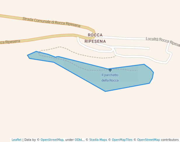 Il parchetto della Rocca in Rocca Ripesena | Map and Routes