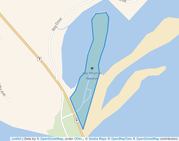 walking in Ray Whyman Reserve map in Mogareeka