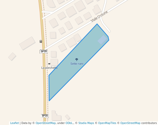 walking in Sette nani map in Riccione