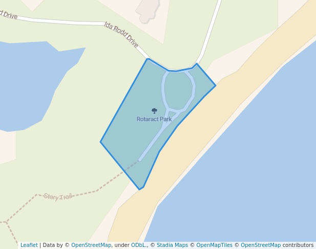 walking in Rotaract Park map in Eden