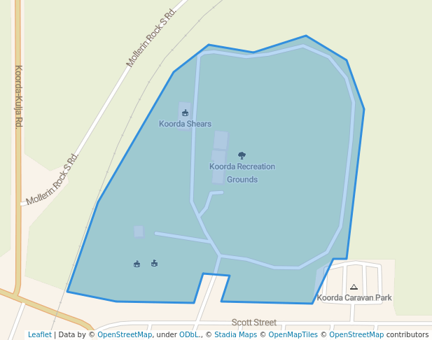 walking in Koorda Recreational Grounds map in Koorda