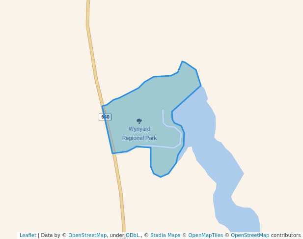 walking in Wynyard Regional Park map in Wynyard