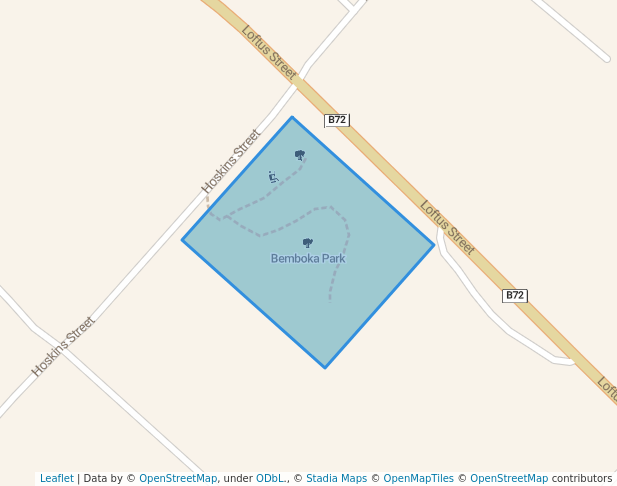 walking in Bemboka Park map in Bemboka