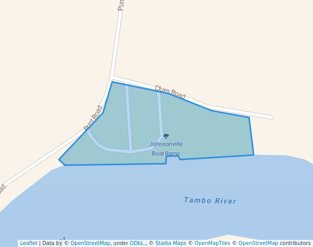 walking in Johnsonville Boat Ramp map in Johnsonville