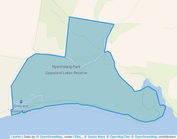 walking in Nyerimilang Heritage Park map in Nyerimilang