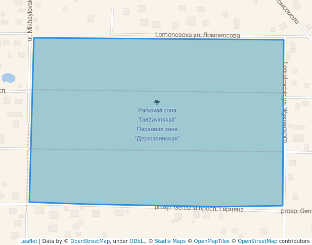 Парковая зона "Державинская"