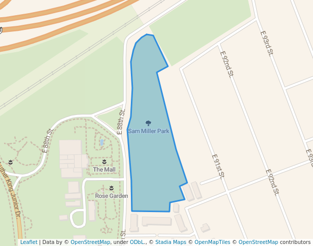 Sam Miller Park in Cleveland | Map and Routes
