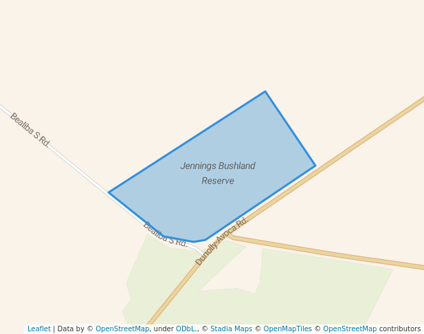 walking in Jennings Bushland Reserve map in Betley