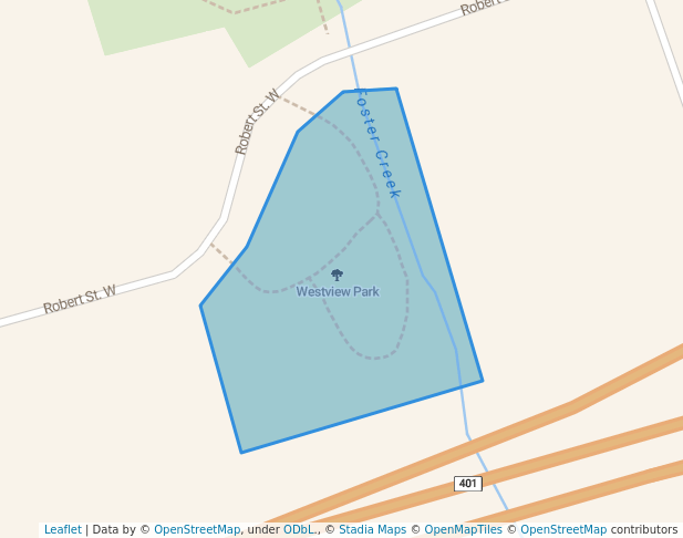 walking in Westview Park map in Newcastle