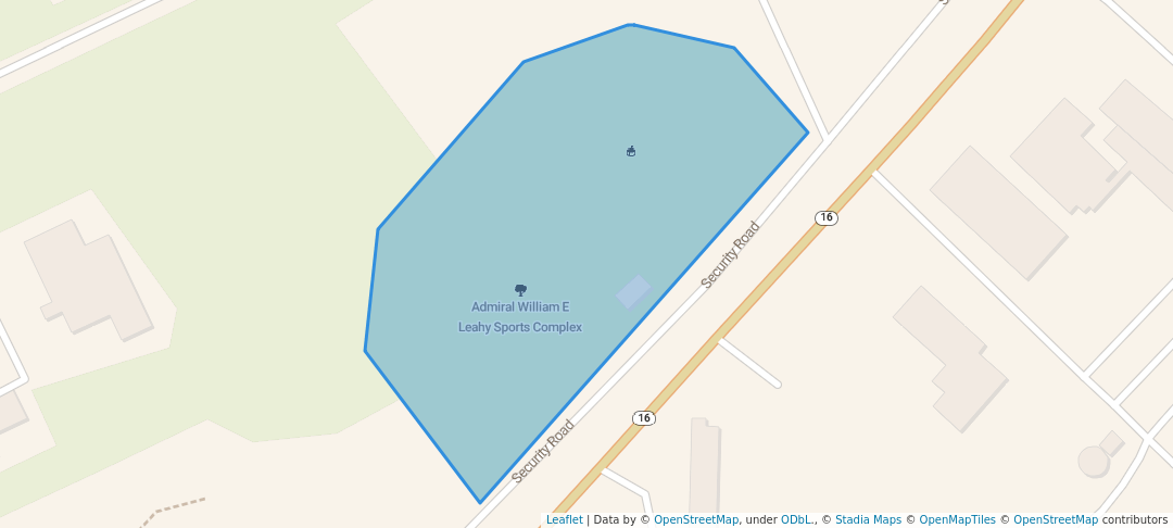 walking in Admiral William E Leahy Sports Complex map in Barrigada