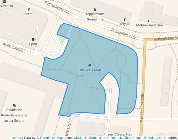 walking in Otto-Wels-Platz map in Wolfsburg