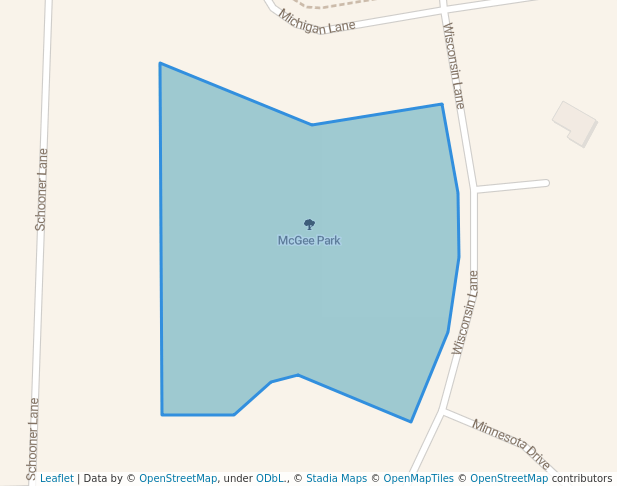 walking in McGee Park map in Elk Grove Village