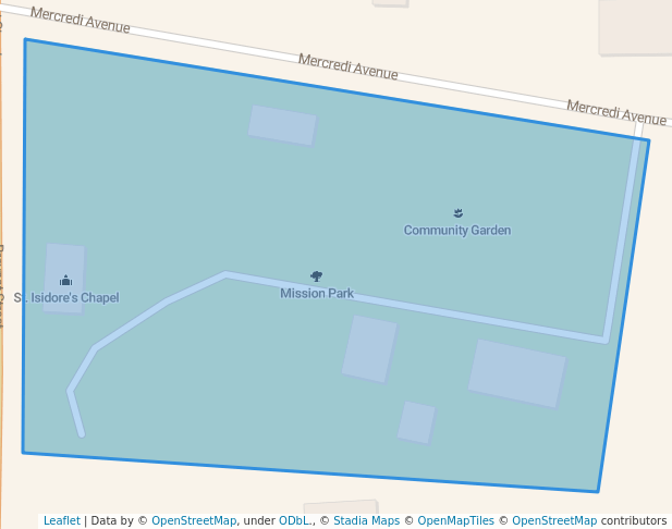 walking in Mission Park map in Fort Smith