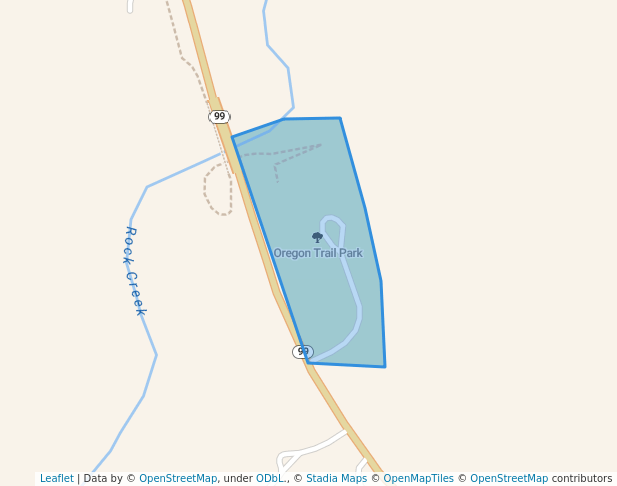walking in Oregon Trail Park map in Westmoreland