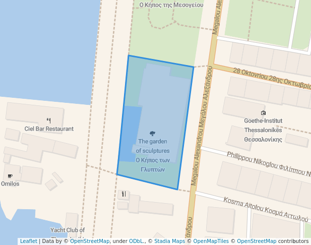 The garden of sculptures