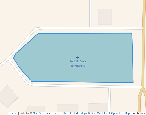 walking in Şehit Er Ömer Bayrak Parkı map in Gaziantep