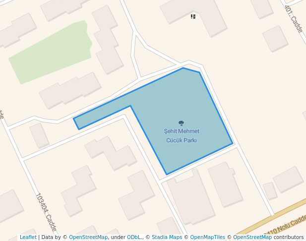 walking in Şehit Mehmet Cücük Parkı map in Gaziantep