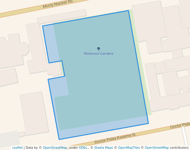 walking in Medwood Gardens map in Durban