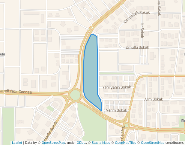 walking in Park map in Konya