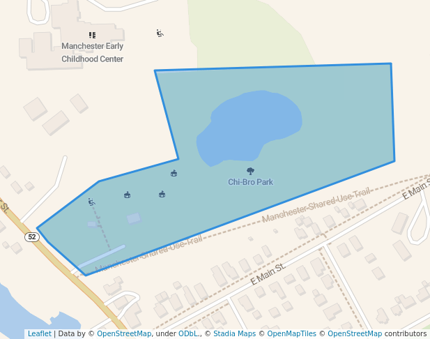 walking in Chi-Bro Park map in Manchester