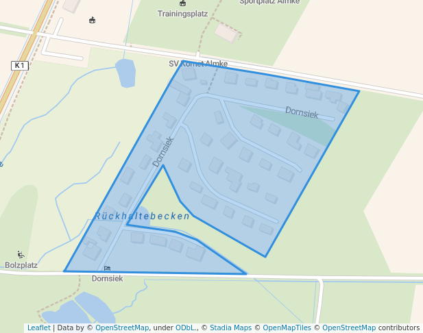 walking in Ferienpark im Dornsiek map in Wolfsburg