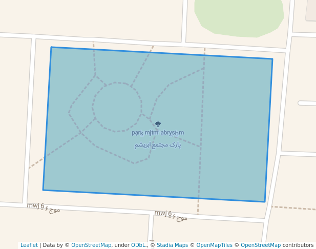 walking in پارک مجتمع ابریشم map in Rasht