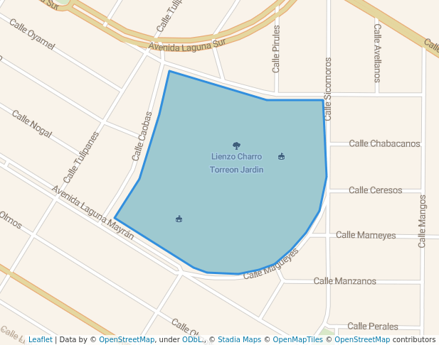 Lienzo Charro Torreon Jardin