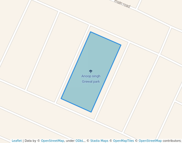 walking in Anoop singh Grewal park map in Ludhiana