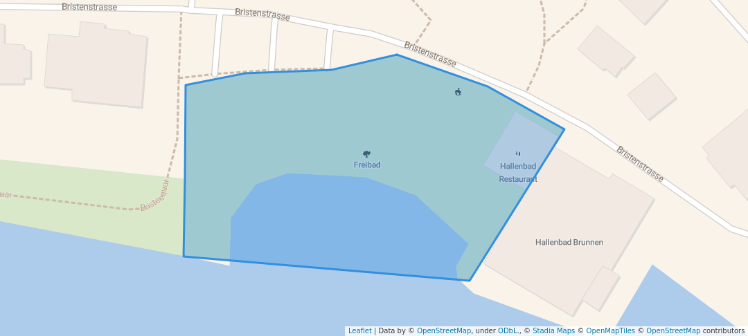 walking in Freibad map in Ingenbohl