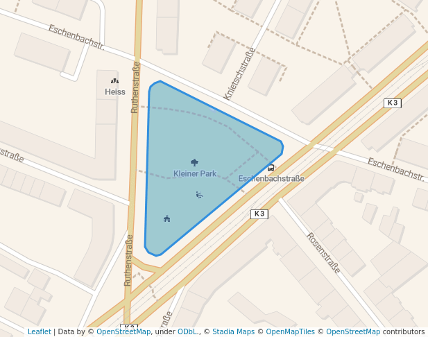 walking in Kleiner Park map in Ludwigshafen am Rhein