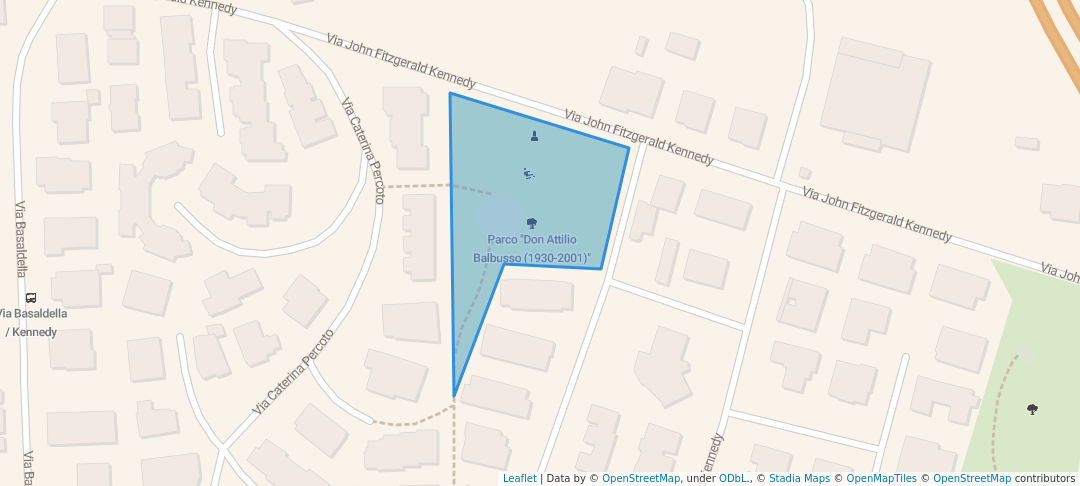 walking in Parco "Don Attilio Balbusso (1930-2001)" map in Zugliano