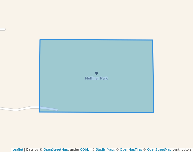 walking in Huffman Park map in Osage City