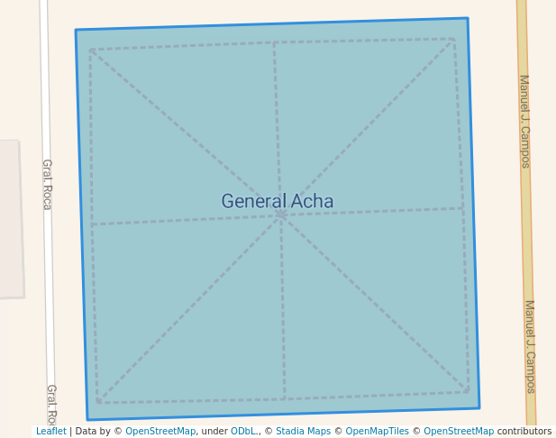 Plaza Manuel Belgrano in General Acha | Map and Routes