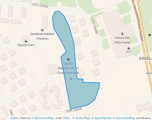 Oğuzlar Mahallesi 80. Yıl Cumhuriyet Parkı