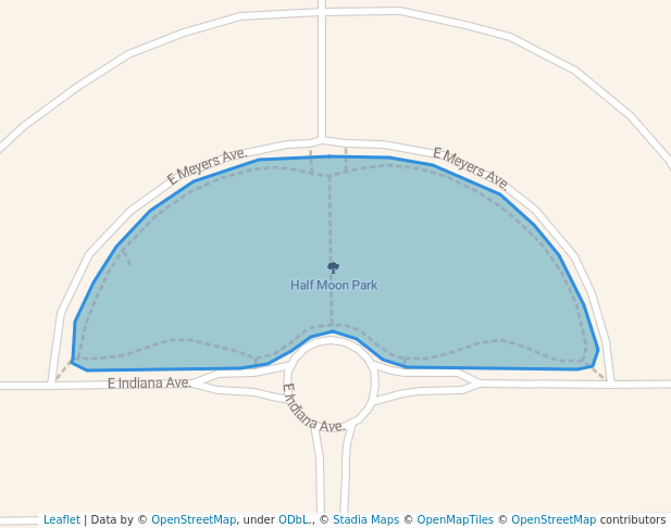 walking in Half Moon Park map in Liberty Lake