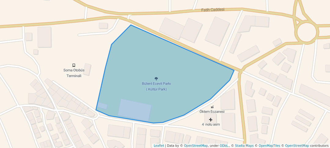 walking in Bülent Ecevit Parkı ( Kültür Park) map in Soma