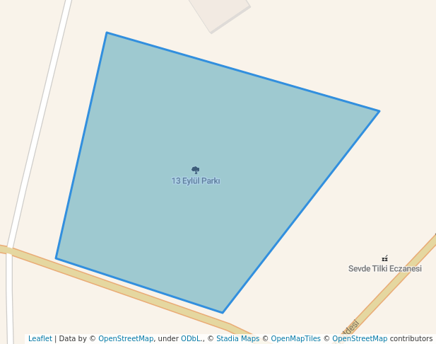 walking in 13 Eylül Parkı map in Soma