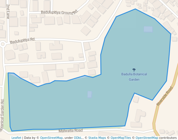 walking in Badulla Botanical Garden map in Badulla