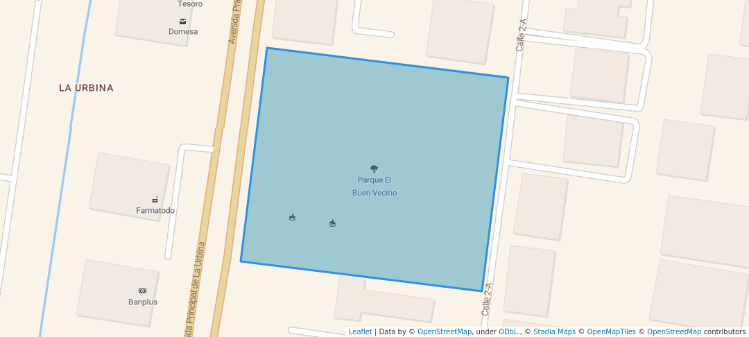 walking in Parque El Buen Vecino map in Caracas