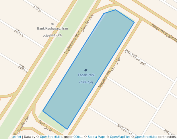Fadak Park in Kermanshah | Map and Routes