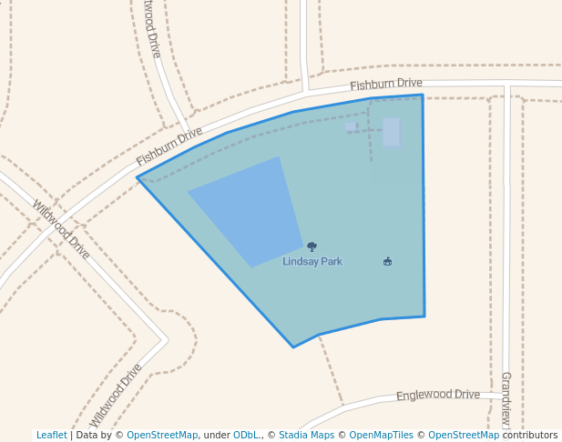 walking in Lindsay Park map in Brigham City