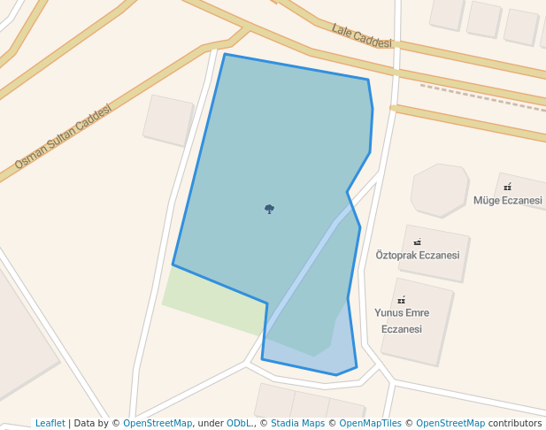 walking in Park map in Konya