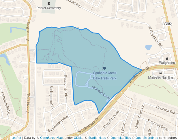 Squabble Creek Bike Trails Park